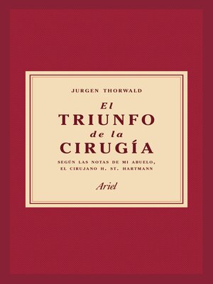 cover image of El triunfo de la cirugía